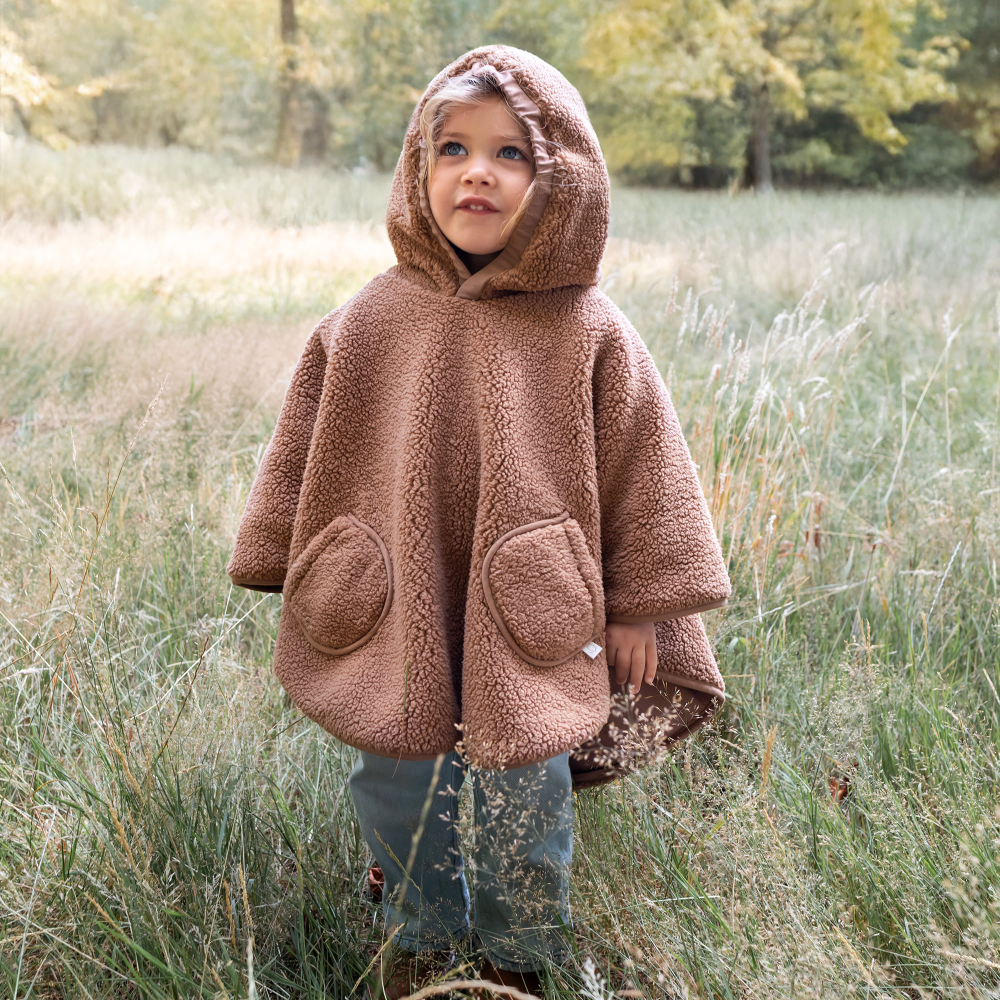 Poncho de voyage 9-36m Teddy Pady jersey Muffin Oeko-Tex | Poncho